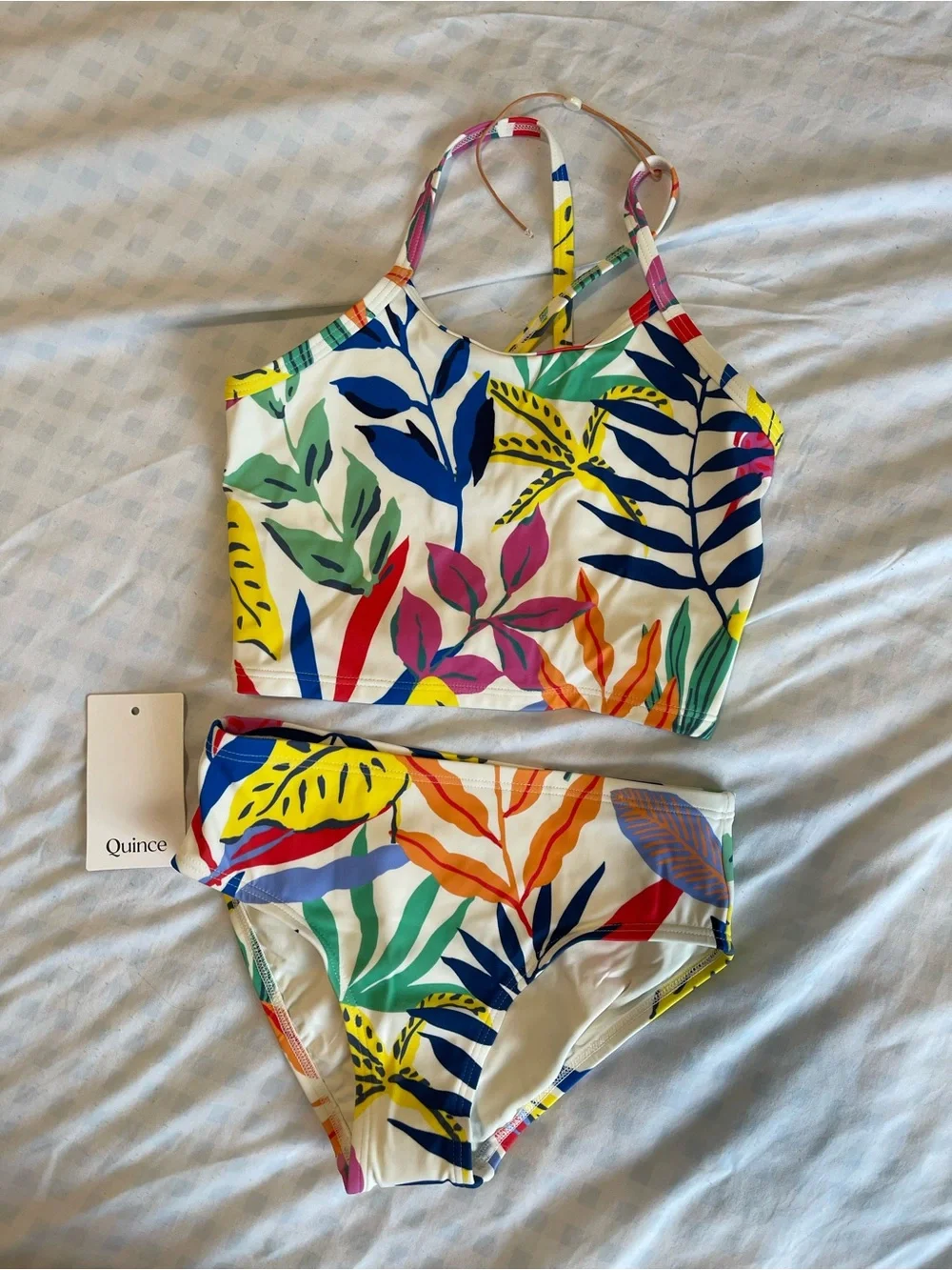 Quince Kid's Tankini Swimsuit